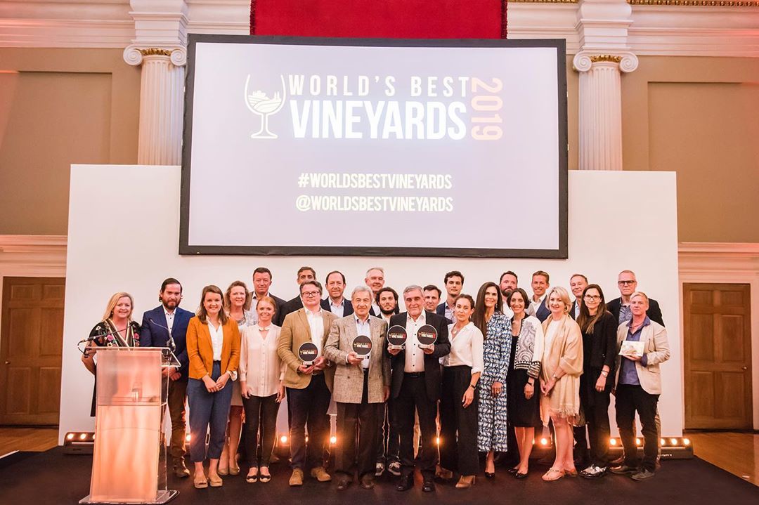 Los ganadores 2019, Imagen publicada ayer en la redes sociales de World's Best Vineyards.